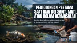 Pertolongan Pertama Saat Ikan Koi Sakit, Mati, atau Kolam Bermasalah