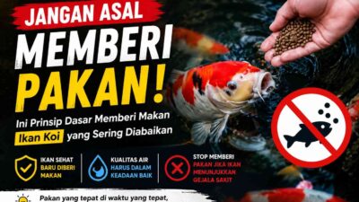 Prinsip Dasar Memberi Makan Ikan Koi